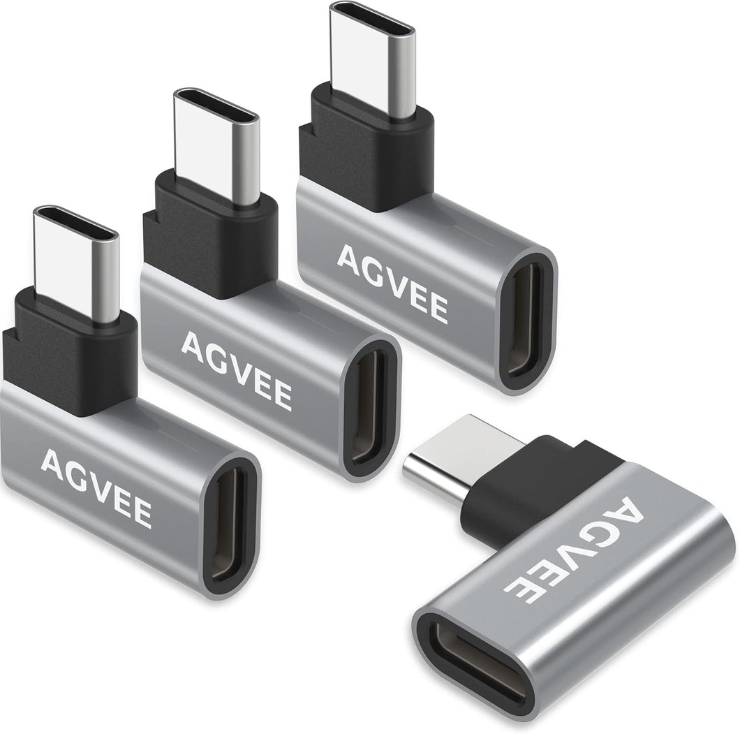 USB-C Male to USB-C Female Right Angle Adapter (3.2 Gen 2)